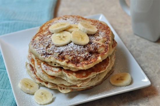 banana walnut pancakes