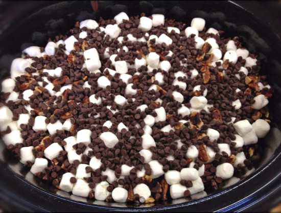 Crockpot Rocky Road Dump Cake