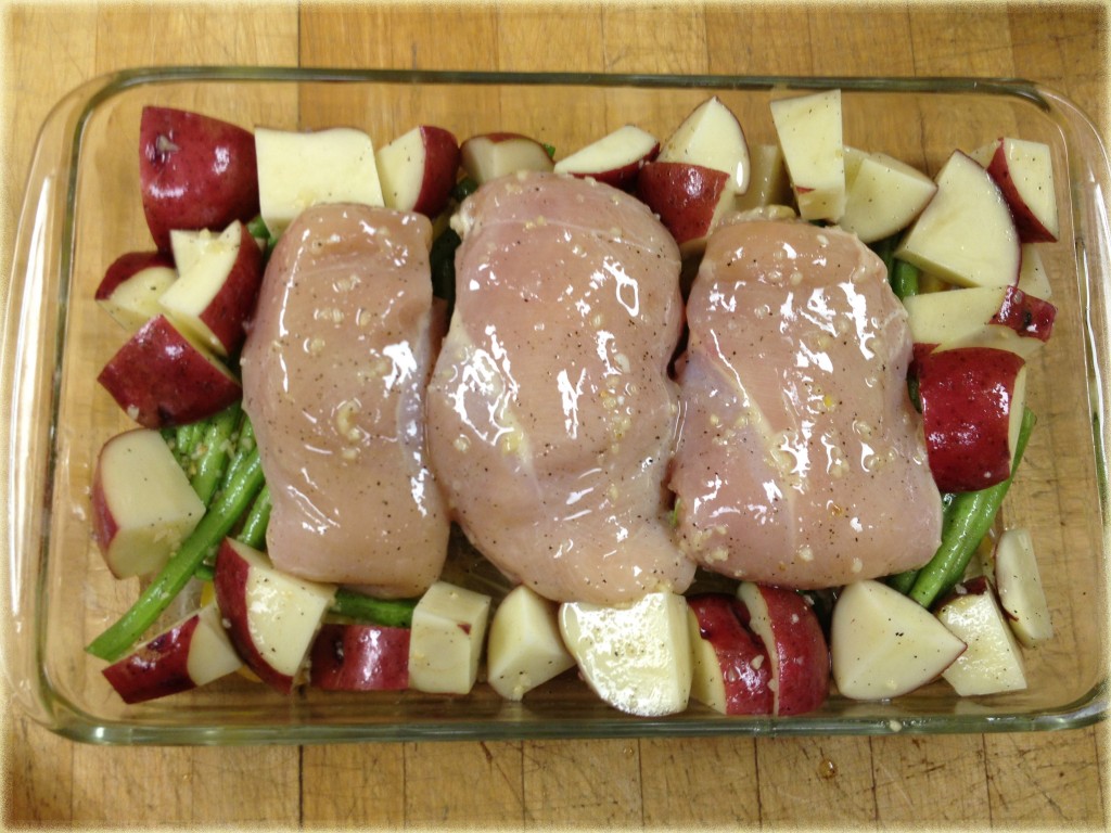  one pan chicken and veggies