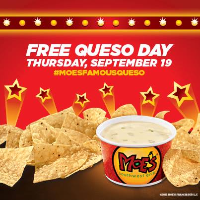 moes southwest grill free queso