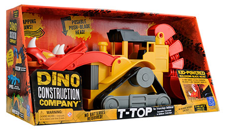 Dino Constuction Company T-Top the Triceratops Bulldozer