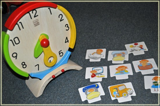 plan toys activity clock