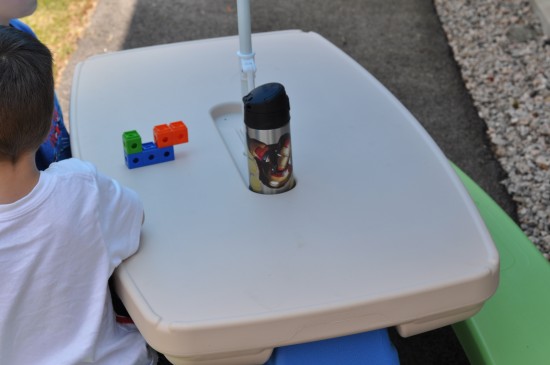 little tikes Easy Store Picnic Table with Umbrella