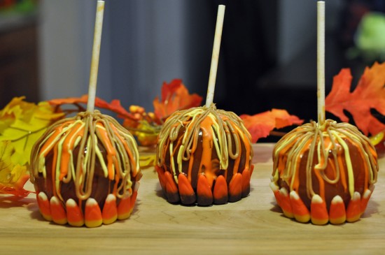 caramel apples with peanut butter