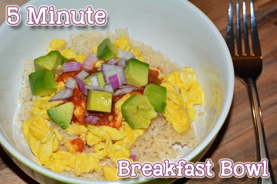 5 minute breakfast bowl