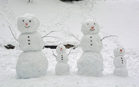 family snowman