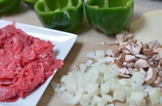 Philly cheesesteak stuffed peppers