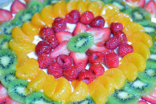 Fruit Pizza with Sugar Cookie Crust