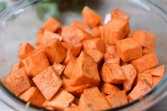 spiced sweet potatoes