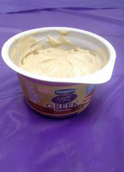 Dannon's new Light & Fit Greek Tiramisu yogurt