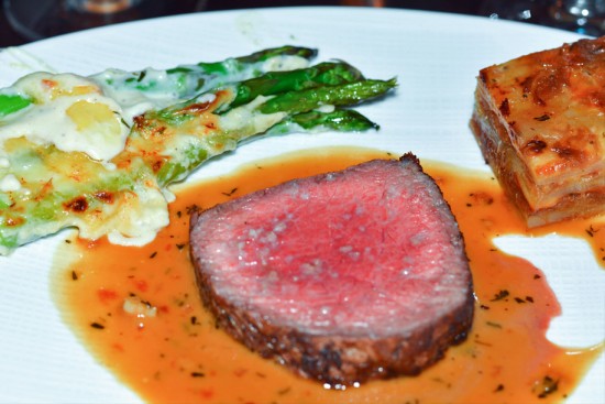 Niman Ranch Prime New York Strip served with Madeira Cream Sauce