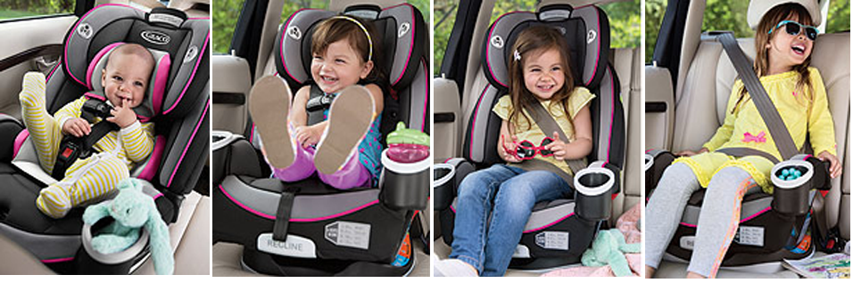 graco 4 in 1 car seat pink