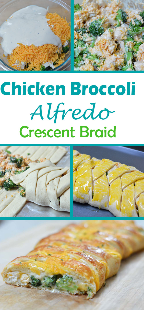 chicken broccoli alfredo crescent braid recipe