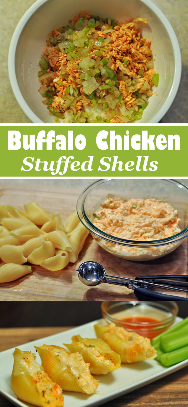 BUFFALO CHICKEN STUFFED SHELLS RECIPE
