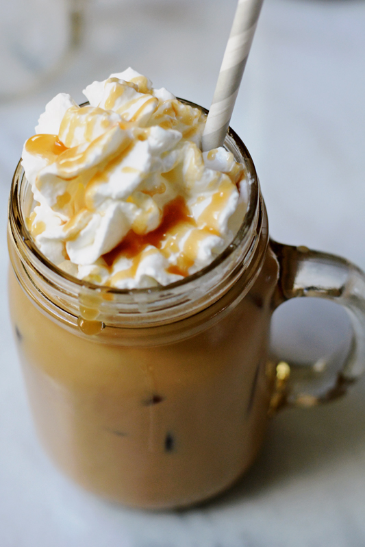 Easy Homemade Caramel Iced Coffee - Frosting and Fettuccine