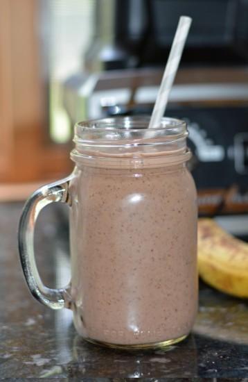 banana chocolate protein smoothie