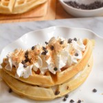 how to make s'mores waffles recipe