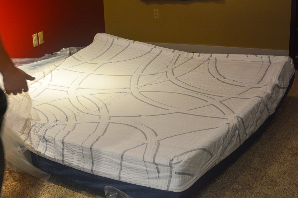 serta gel memory foam box mattress