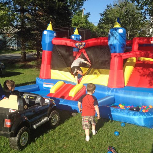 Blast Zone Rock Crawler Inflatable Bounce House