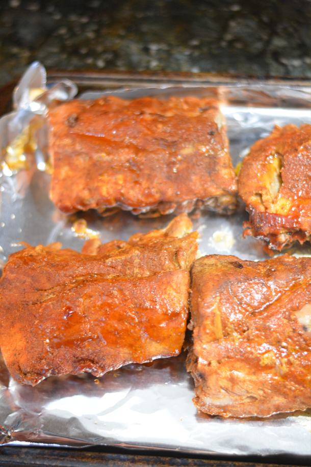 ribs roasted in the oven