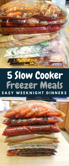 5 Crock-Pot Freezer Meals - Easy Weeknight Dinners - Mommy's Fabulous Finds