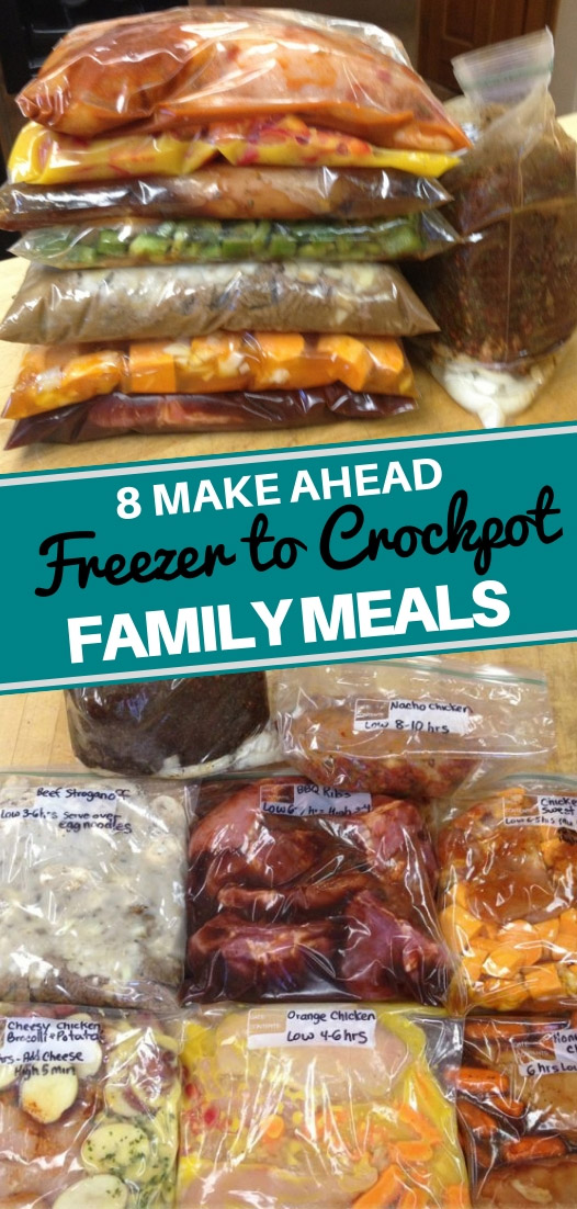 8 freezer to crockpot meals. These make ahead crockpot recipes simplify dinnertime. Prep a week of dinners in just an hour. When ready to use, thaw, dump and go. Come home to a warm cooked family dinner every night.. 8 Freezer To Crockpot Recipes