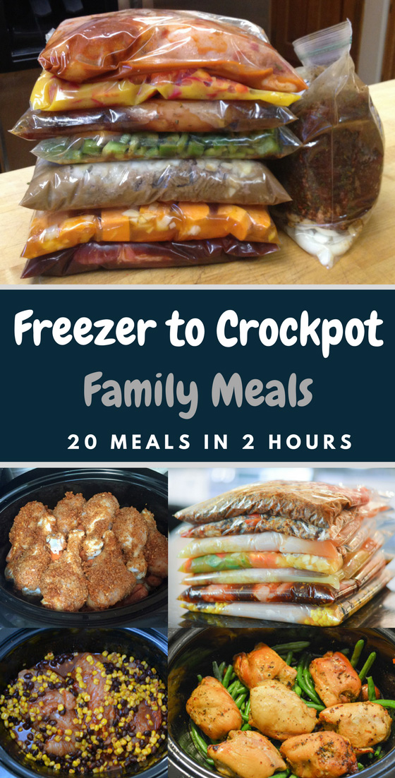 Freezer To Crockpot 20 Meals in 2 Hours