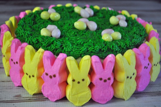 easter cakes made with peeps