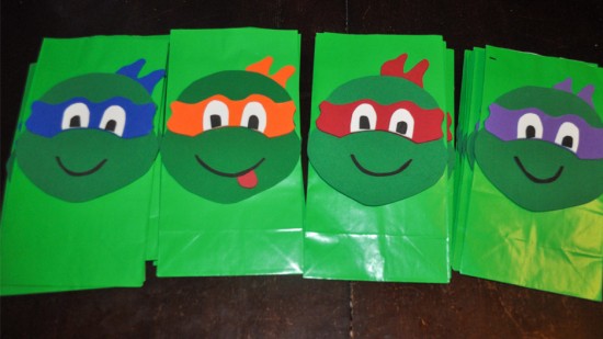 How to Make Ninja Turtle Goodie Bags - Mommy's Fabulous Finds