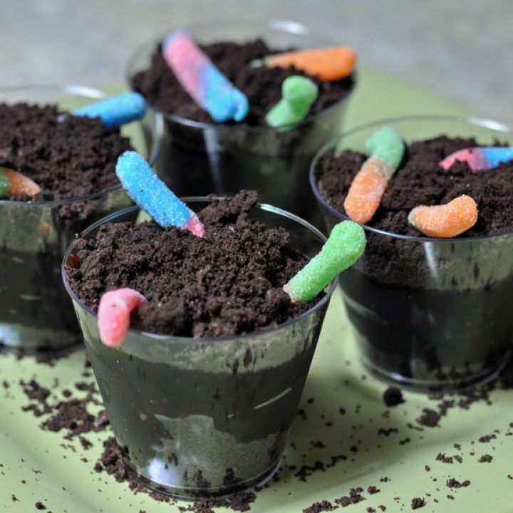 Dirt Cups With Gummy Worms - Mommy's Fabulous Finds