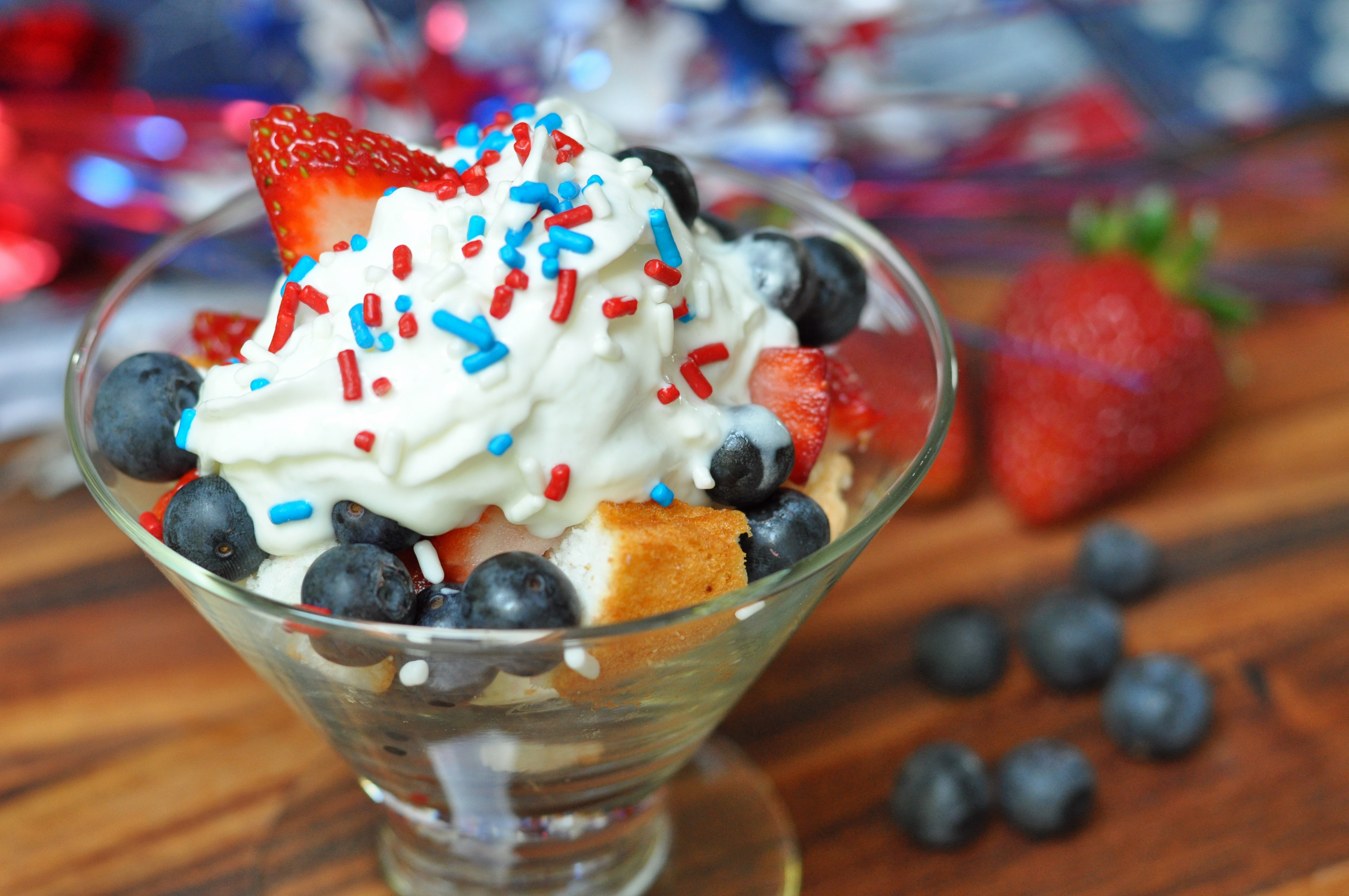 Red, White & Blue Dessert Cups