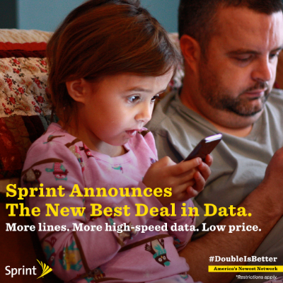 Spend Less. Double the Data. Sprint’s New Family Share Pack  #ItsANewDayForData