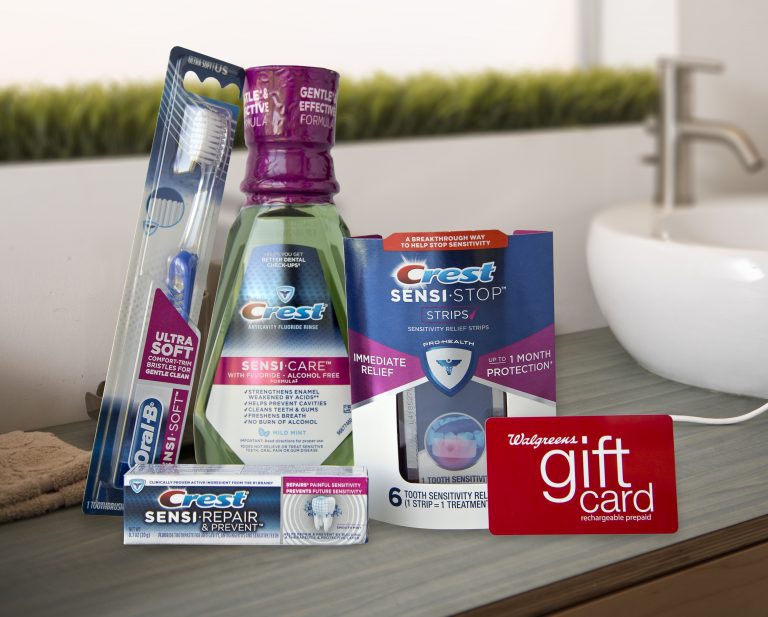 Relieve Tooth Sensitivity With Crest Sensi-Stop Strips + $75 Walgreens Gift Card #Giveaway