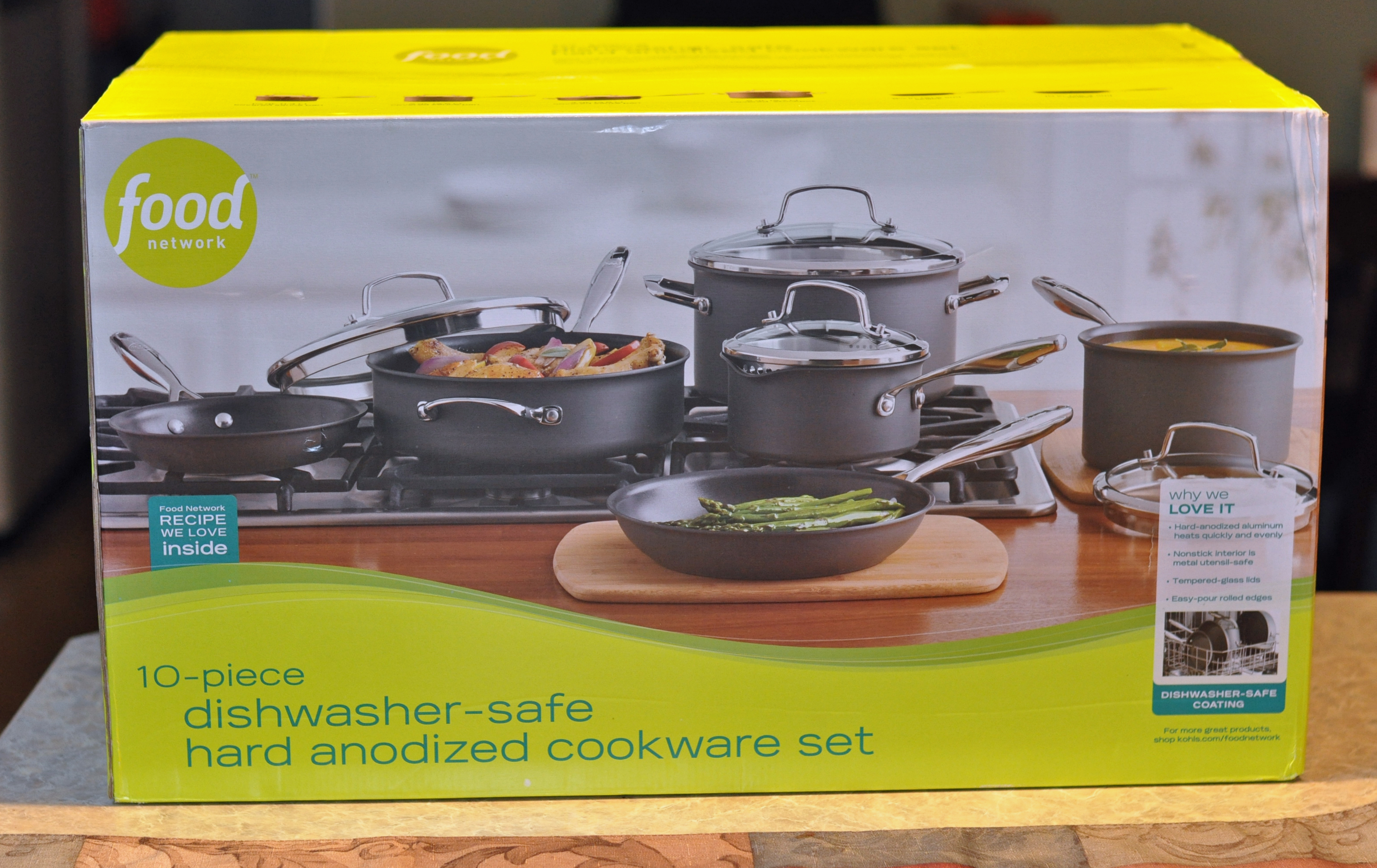 Food Network 10-pc. Nonstick Ceramic Cookware Set