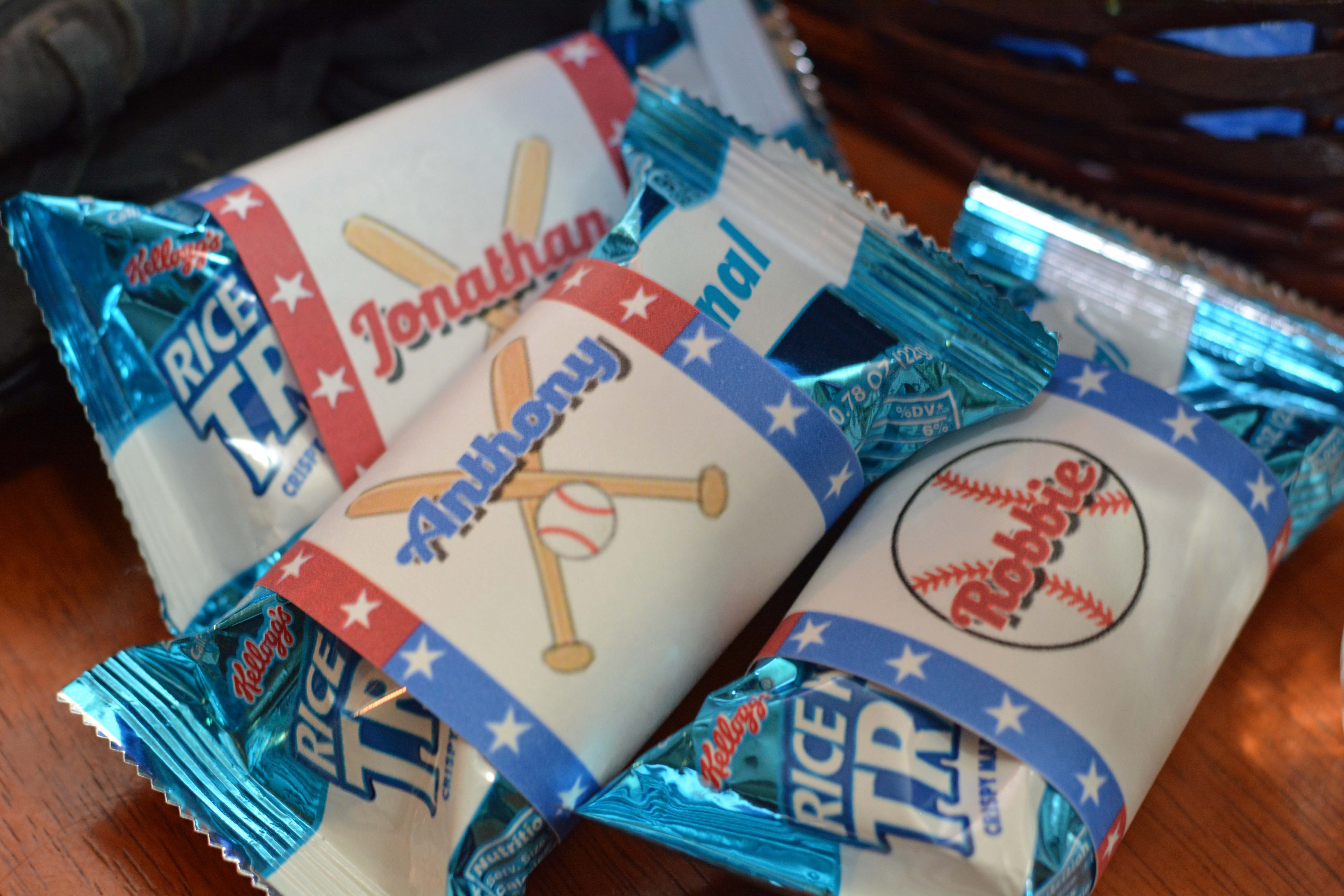 baseball rice krispy treats