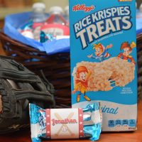 baseball rice krispy treats