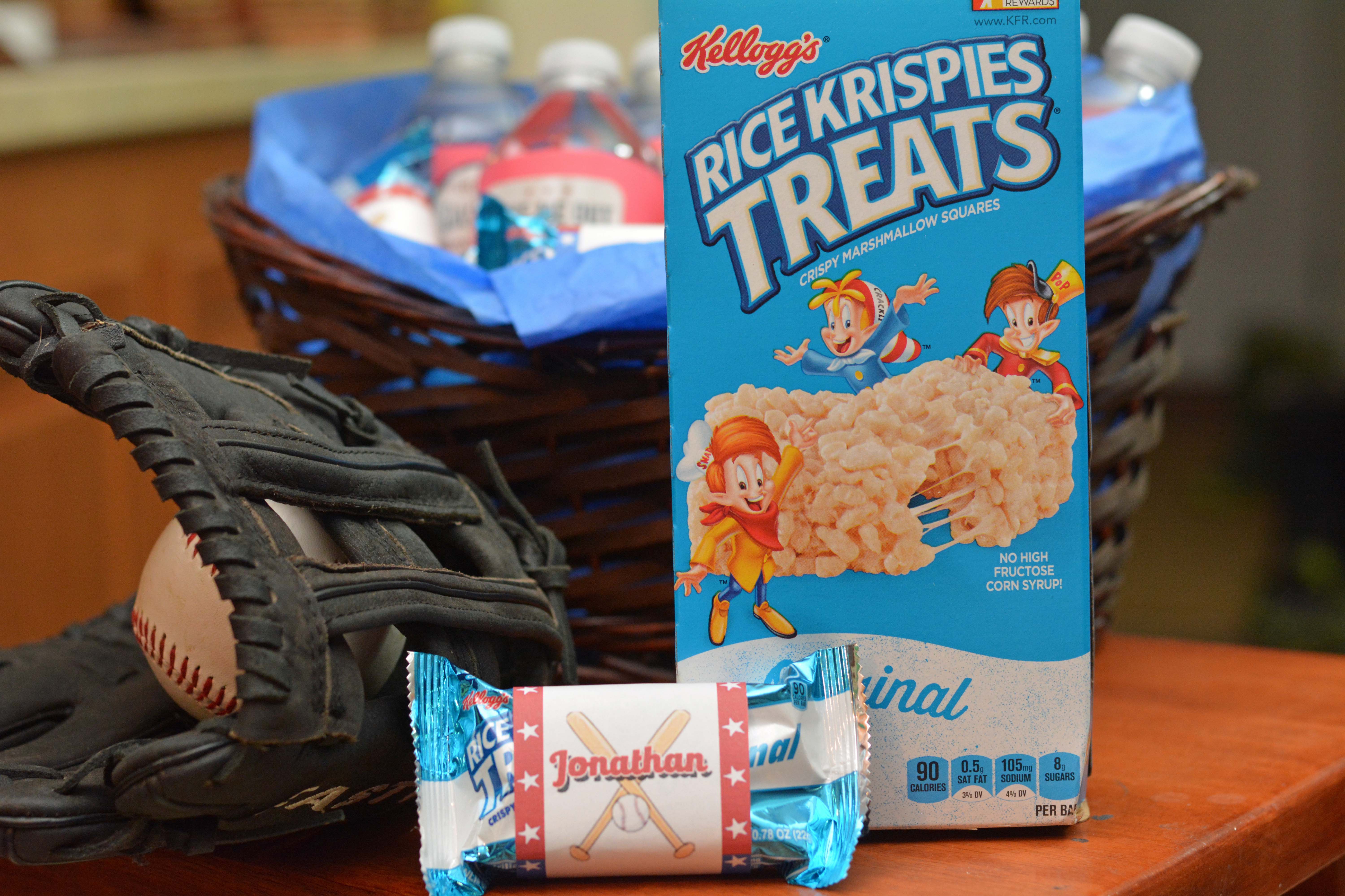 baseball rice krispy treats