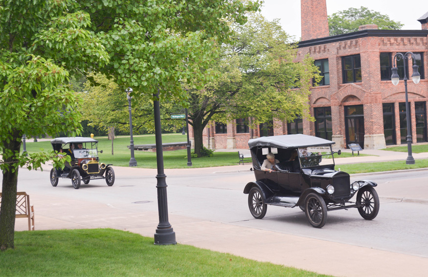 Henry Ford Model T rides at greenfiled village 