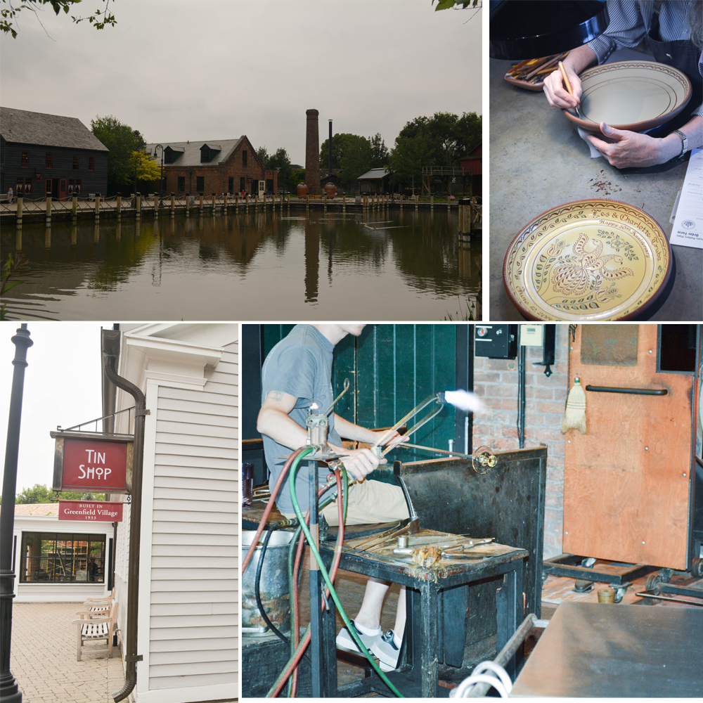 hand blown glass and pottery making