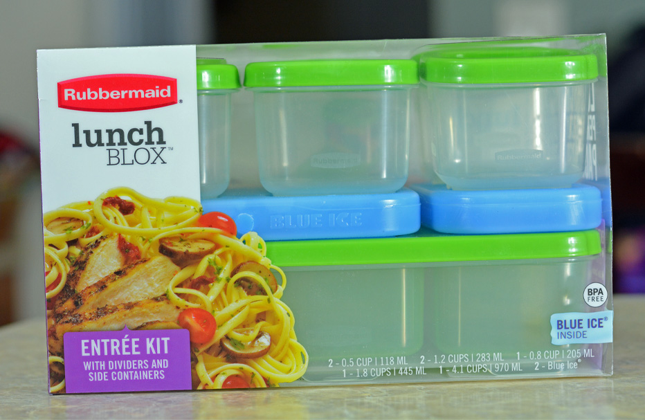 Rubbermaid Lunch Blox Snack Kit - Lunch Box Food Containers - Comes with 1  Ice Pack, 2 Small, and 1 Long Container - Great