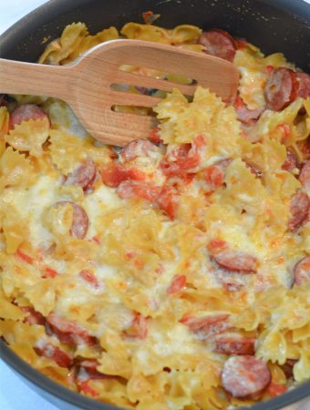 cheesy sausage pasta