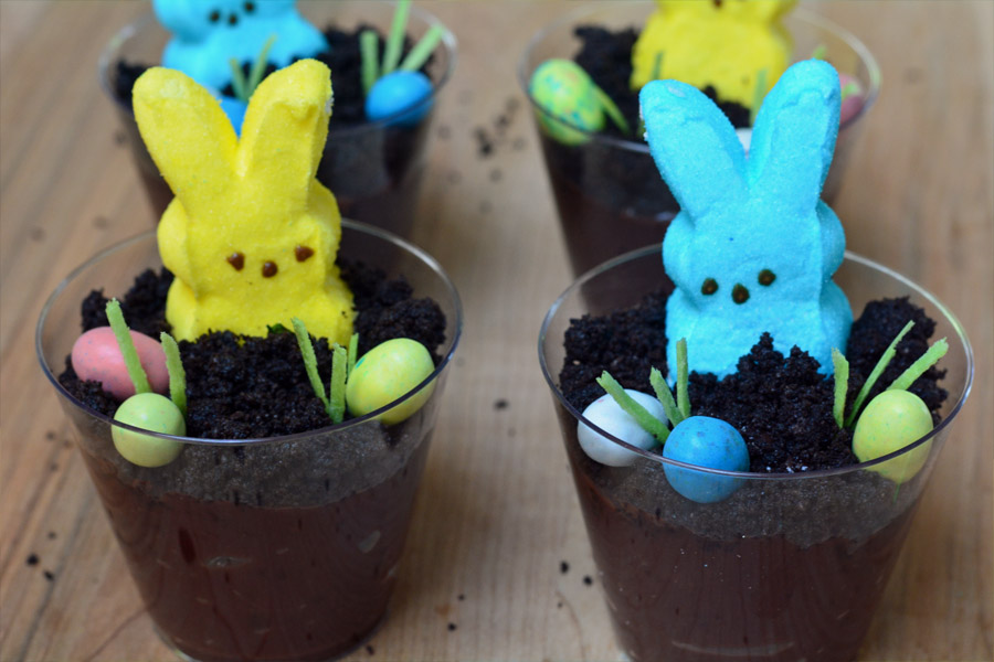 Easter bunny pudding desserts