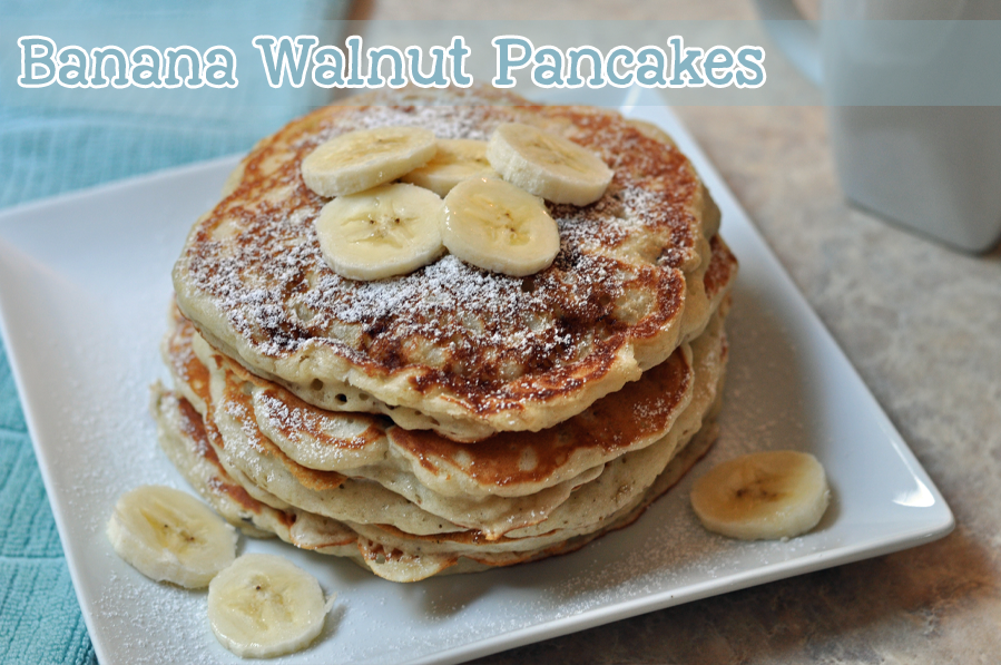 Banana Walnut Pancakes