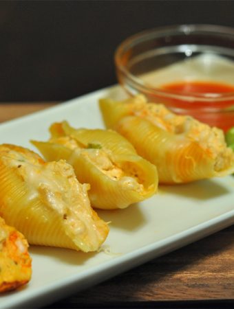 Buffalo Chicken Stuffed Shells