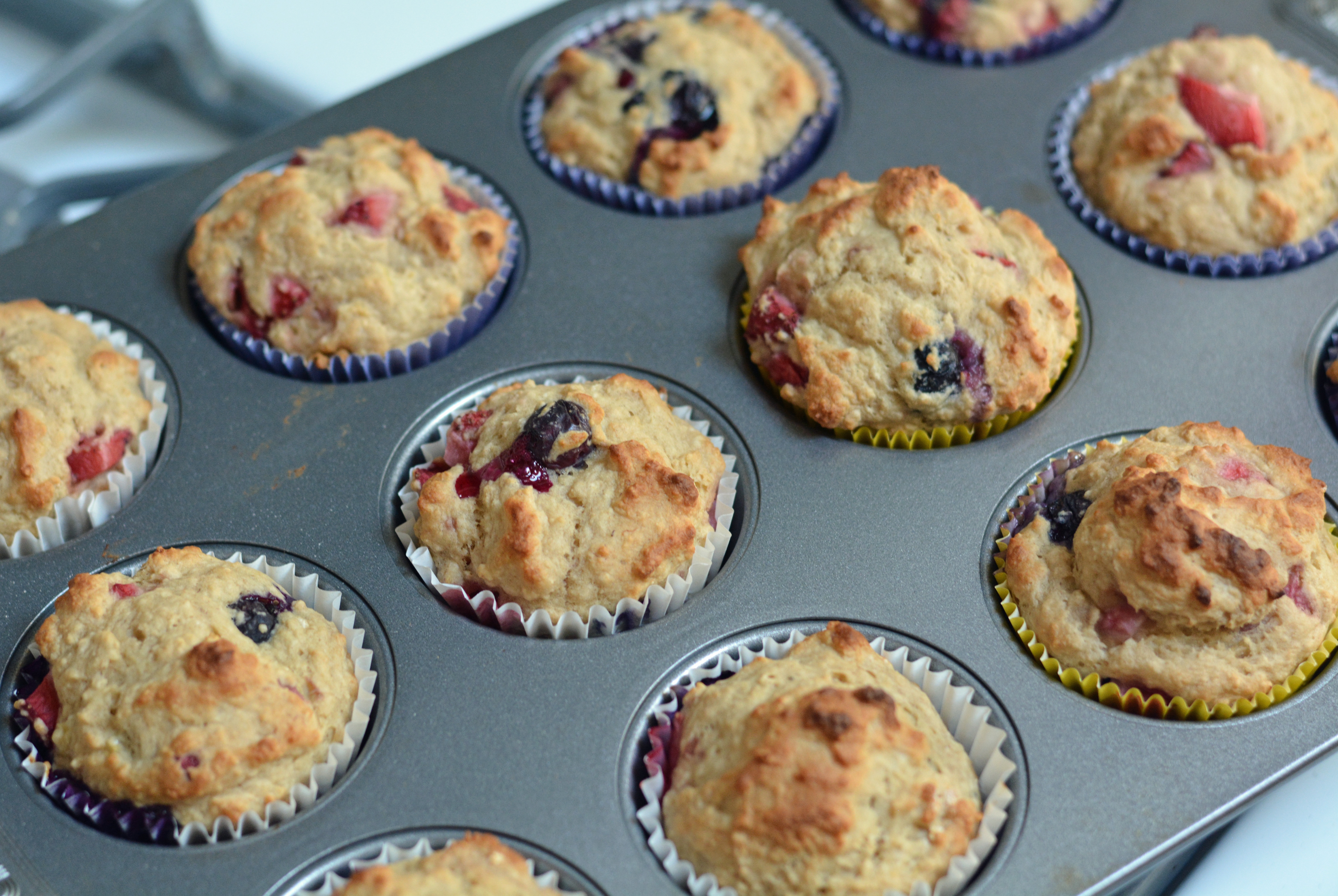 Banana Berry Muffins