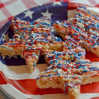 4th of july rice krispies
