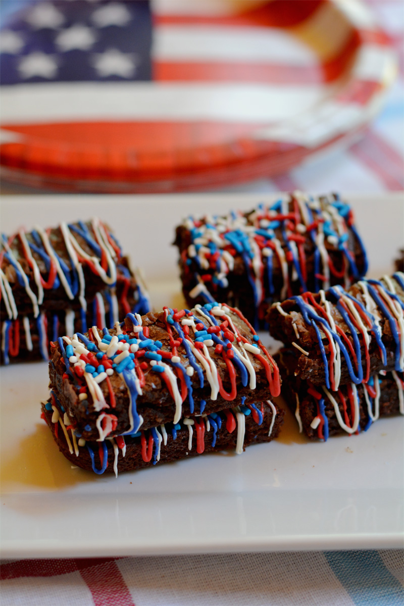 Red, White and Blue M&M's® Brownies Recipe 