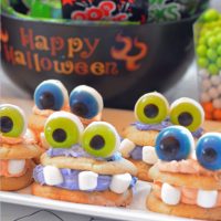 spooky monster cookies