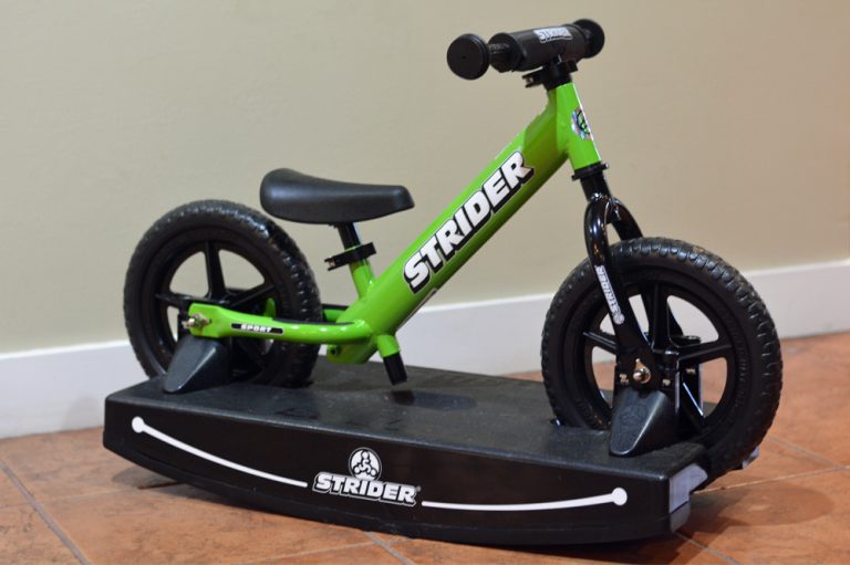 Strider Balance Bike With Strider Rocking Base