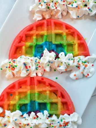 Rainbow Waffles